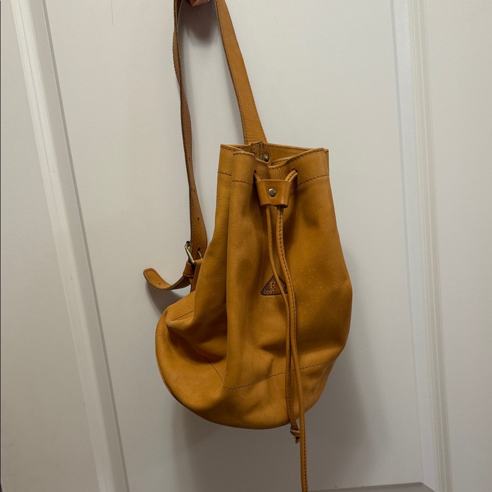 Tan Leather Women's Backpack